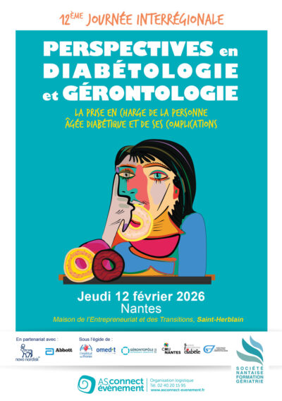 Affiche PERSEPCTIVES DIABETOLOGIE et GERONTOLOGIE 2026