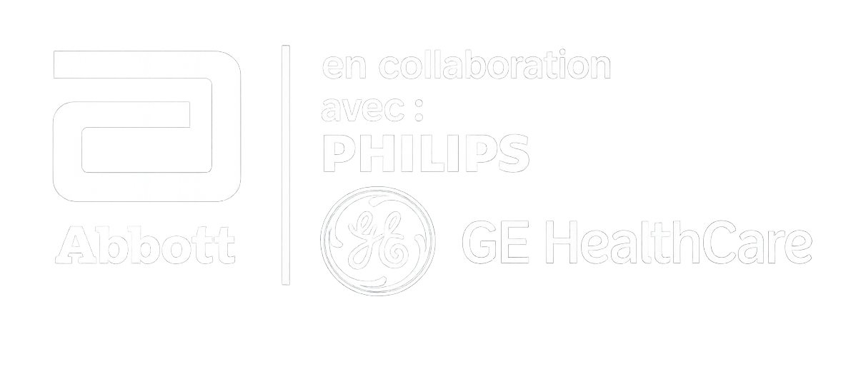 Logo Abbott Philips et GE HealthCare