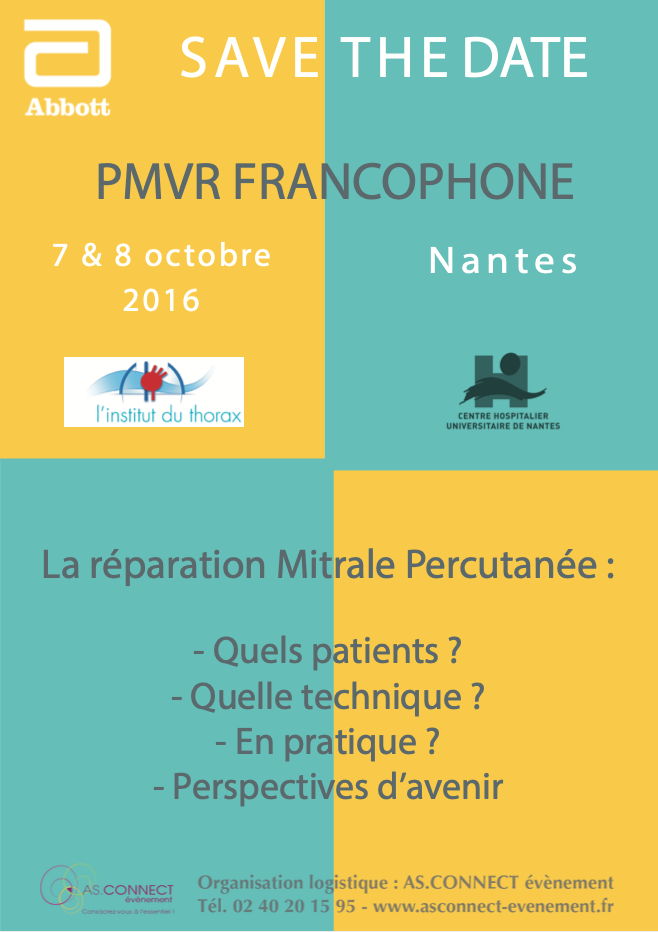 10e Congrès French PMVR2 - 4 & 5 décembre 2026 à Nantes