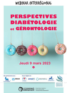 Affiche Journee Interregionale perspectives diabetologie gérontologie 2023