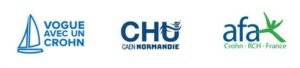 Logos Vogue avec un Crohn - CHU Caen Normandi AFA