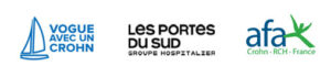 Logos Vogue avec un Crohn - GH Les Portes du Sud - AFA CROHN RCH FRANCE