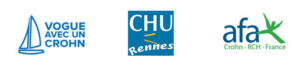 Logos Vogue avec un Crohn - CHU de Rennes - AFA CROHN RCH FRANCE