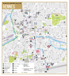 Plan centre ville de Rennes